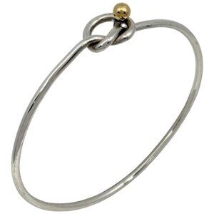 Tiffany & Co. Hook Eye Bracelet Love Knot Bangle